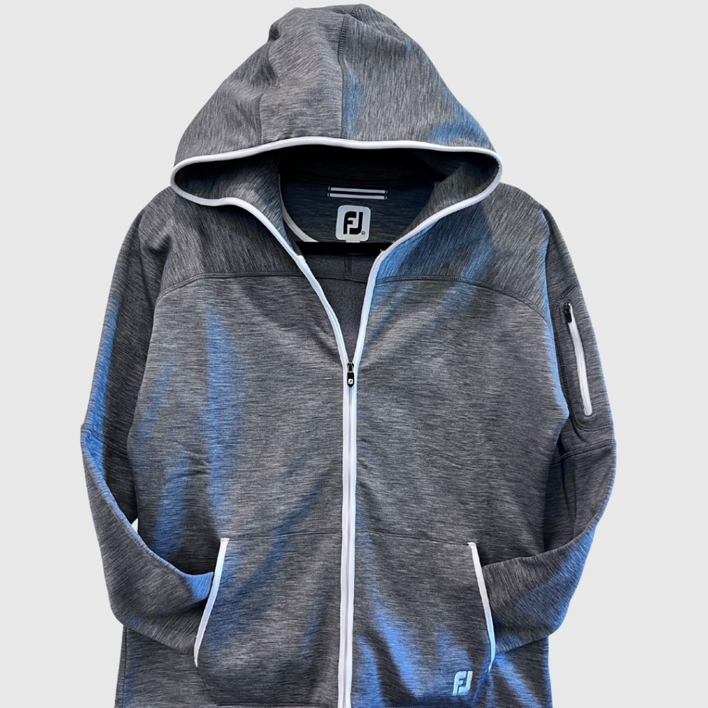 FootJoy Golf Hoodie Jacket Gray Medium NWOT Country Club